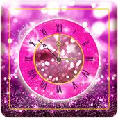 Glitter Clock Wallpaper App icon