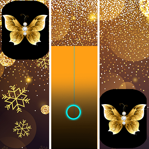 Gold Glitter ButterFly Piano Music Tiles  🎹 icon