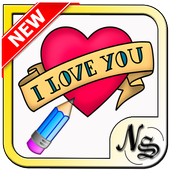 Learn to draw Heart أيقونة