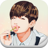 2048 BTS V Taehyung KPop Game icon