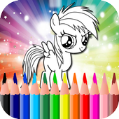 Coloring Book for Little ponny icon