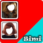 Girls hair style frames icon
