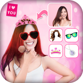 Girls Hairstyle Photo Editor icon