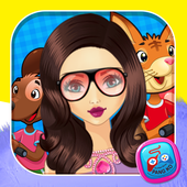 princess dress up makeup games icon