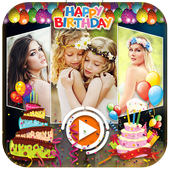 Happy Birthday Video Editor icon