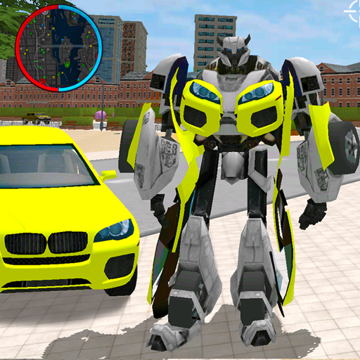 Green Robot Machin Car Transformer Robot Car Games आइकन