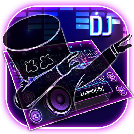 DJ Cool Neon Keyboard Theme icon