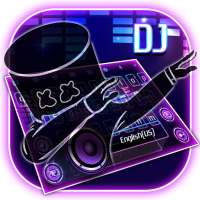 DJ Cool Neon Keyboard Theme