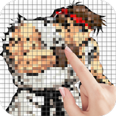 Street Fighting Color by Number - Pixel Art Game icon