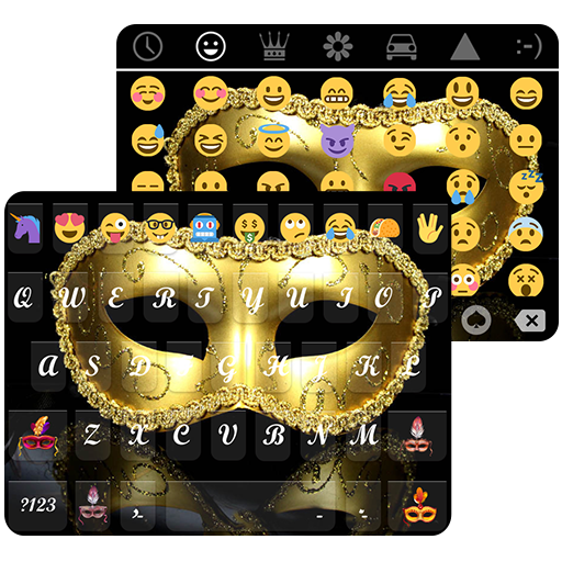 Gold Masquerade Emoji Keyboard icon