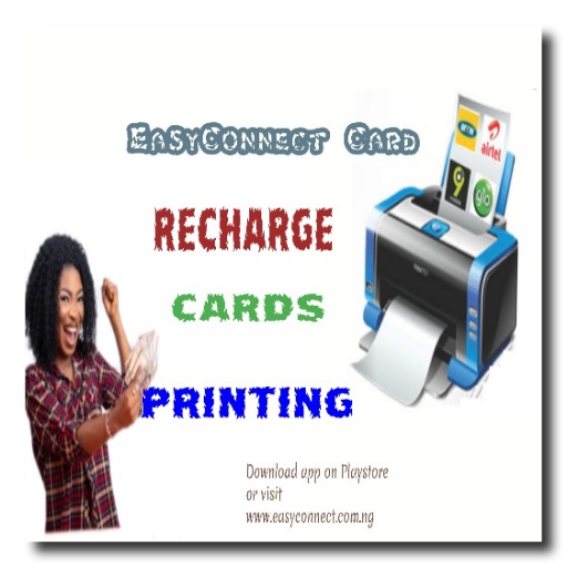 Recharge card printing icon