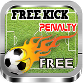 3D Penalty shot free football icon