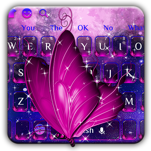 Purple Butterfly Keyboard icon