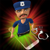 Anti theft alarm screen lock icon