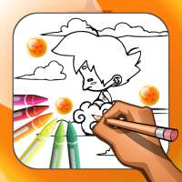 Dragon Warriors Fight Z Battle Coloring