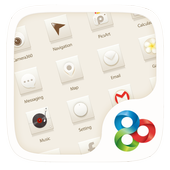 Simple White GO Launcher Theme icon