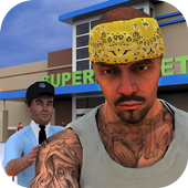 Supermarket Robbery Escape 3D:Miami Crime Gangster icon