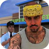 Supermarket Robbery Escape 3D:Miami Crime Gangster