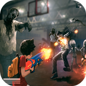 Front battle zombie shooter icon