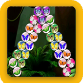bubble butterfly shooter icon