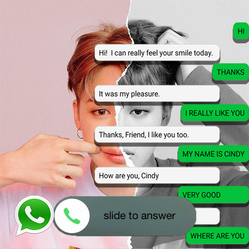 BTS JIMIN : Fake chat - fakecall icon