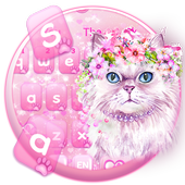 꽃 고양이 키보드 icon