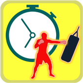 "Battery friendly " Boxing timer icon