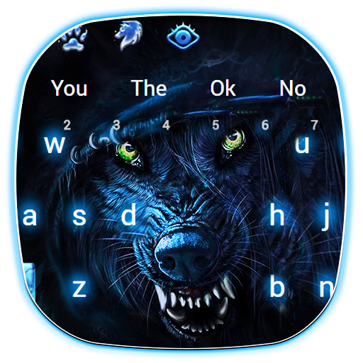 Black Ice Wolf Keyboard icon