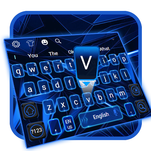 Blue Black Future Keyboard icon