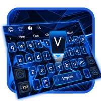 Keyboard Masa Depan Hitam Biru on 9Apps