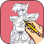 how to draw Saint Seiya icon