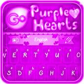 GO Keyboard Purple Hearts on 9Apps