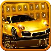 Gold Luxury Car Keyboard Theme