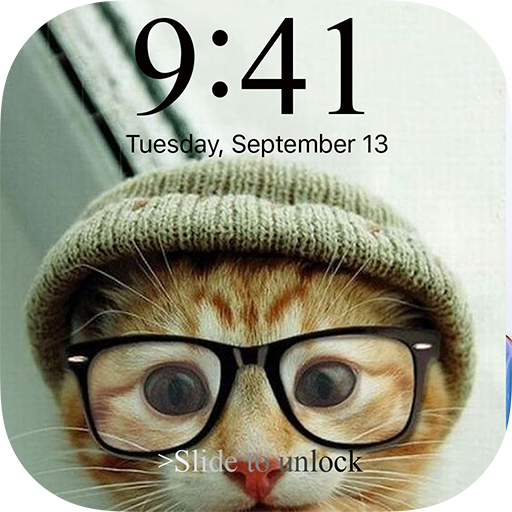 Kawaii Kitty Lock Screen Emoji - kitty wallpaper icon