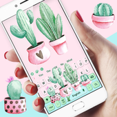 Cute Cartoon Cactus keyboard أيقونة