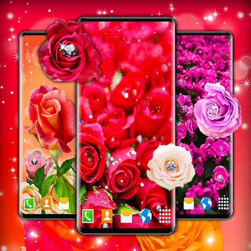 Diamond Rose Live Wallpaper أيقونة