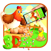 Cartoon 3D Gravity Theme 🐔🐣 icon