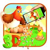Cartoon 3D Gravity Theme 🐔🐣