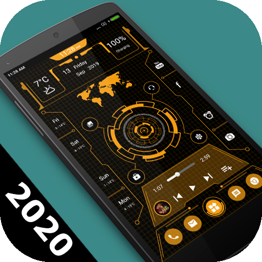 ikon Futuristic Launcher 2020 - peluncur teknologi