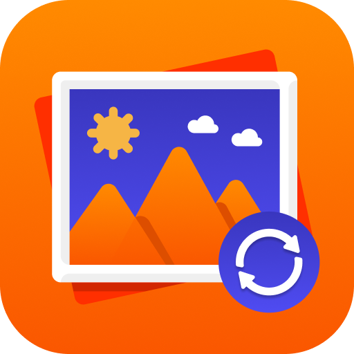 Recovery app: recover deleted photos, photo backup icon