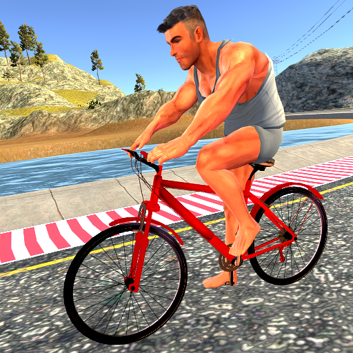 BMX Rooftop Bicycle rider Bike race stunt Game 3d icon