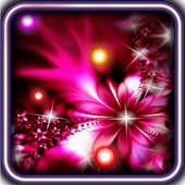 Neon Flowers HD live wallpaper icon