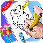 easy learn how to draw flowers icon