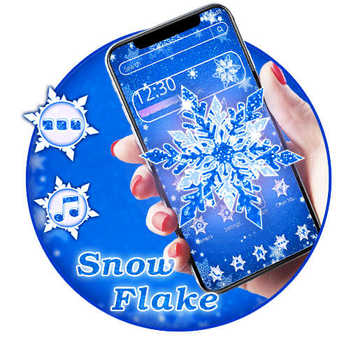 Blue Bright Snowflake Theme icon