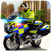 Police Bike : Real Gangster Escape Cop Rider Chase icon