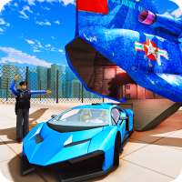 US Police City Car Transport Truck 3D