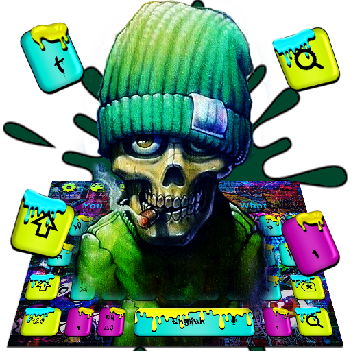 Graffiti Skull Keyboard icon