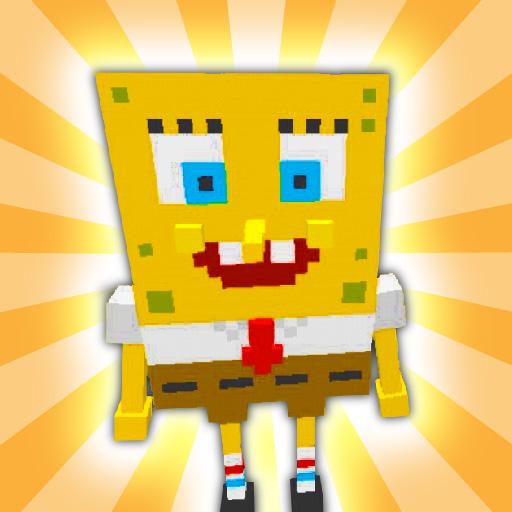 Sponge Bob Mod and Map for Minecraft PE - MCPE أيقونة