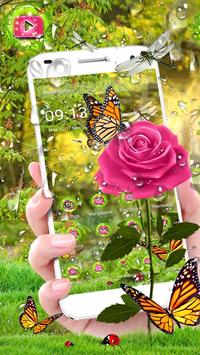 3D Rose Parallax Theme🌹 screenshot 2