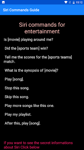 ASK Siri Commands - Voice Command Assistant screenshot 4